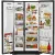 24.8 cu ft. Side-by-Side Refrigerator with Exterior Ice and Water and PrintShield™ Finish