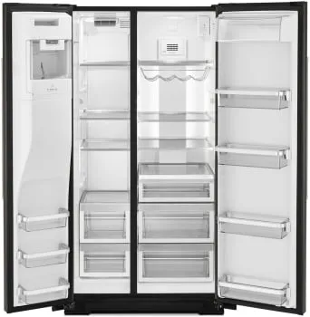 24.8 cu ft. Side-by-Side Refrigerator with Exterior Ice and Water and PrintShield™ Finish