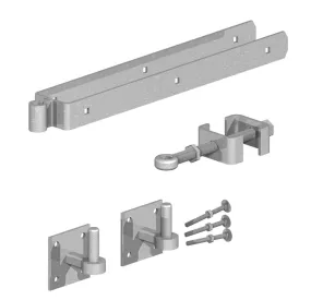 24" Adjustable Hinge Set - hook on plate