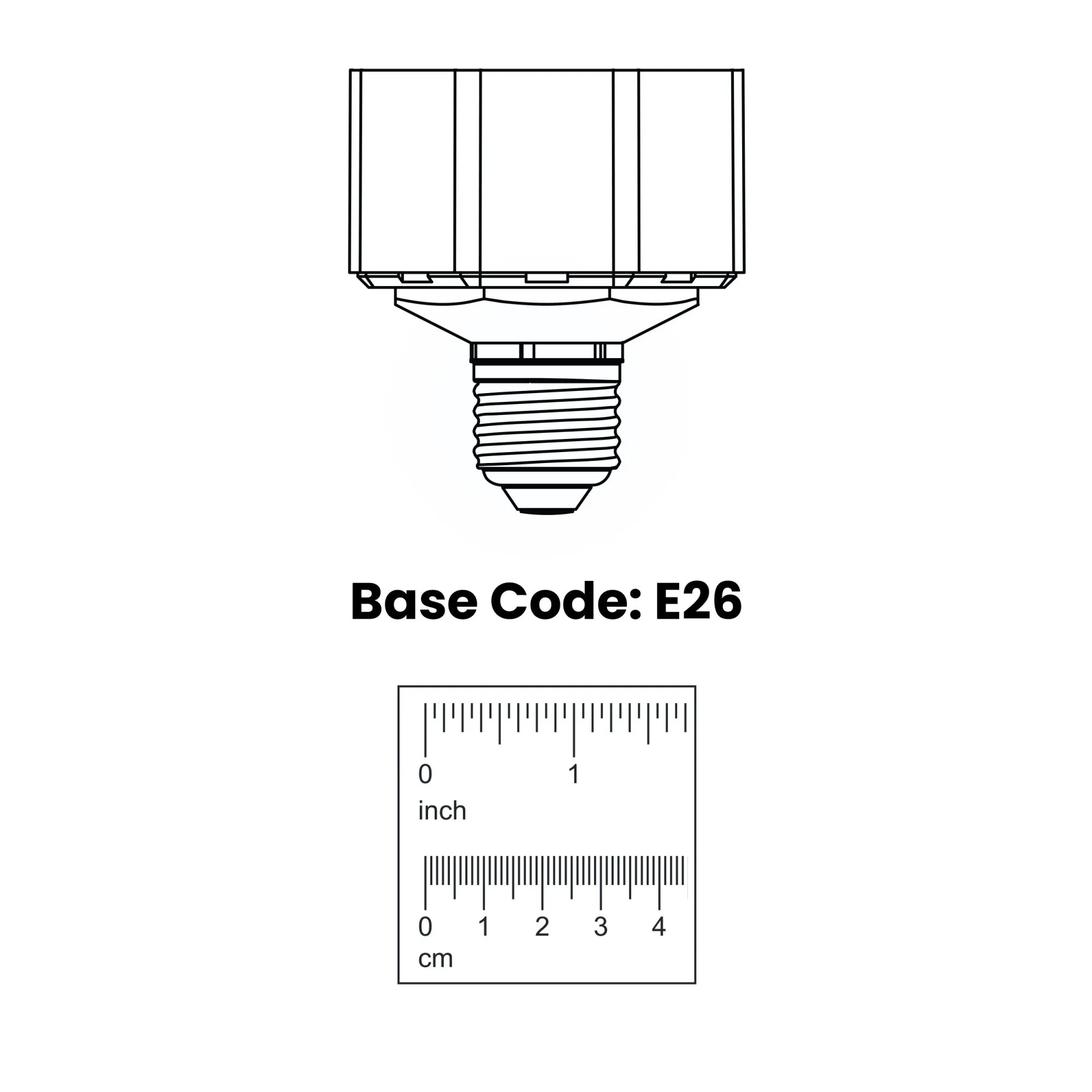 36W (65W Replacement) Daylight Deluxe (6500K) PL E26/E39 Base Quad Tube LED Bulb