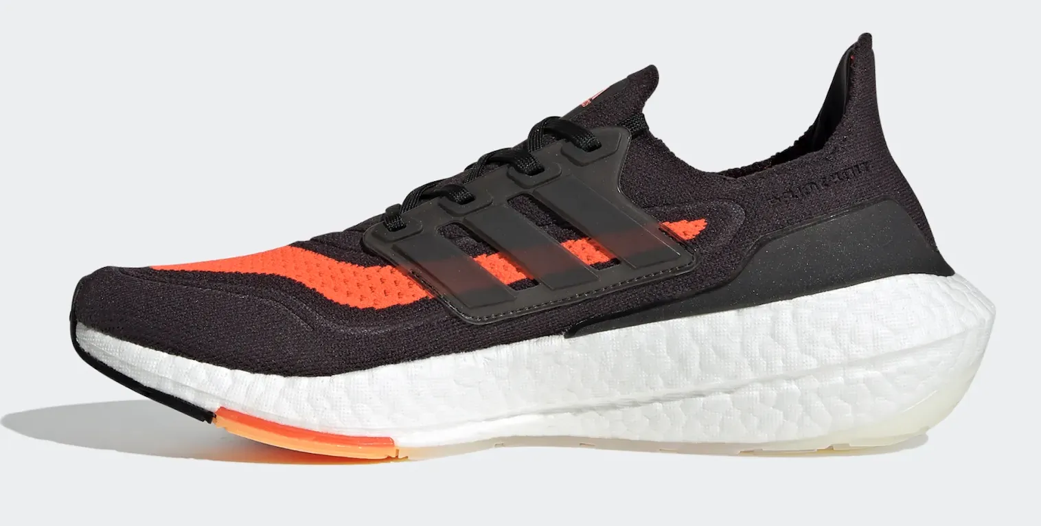 Adidas Mens Ultraboost 21 Running Shoes - Black/Orange