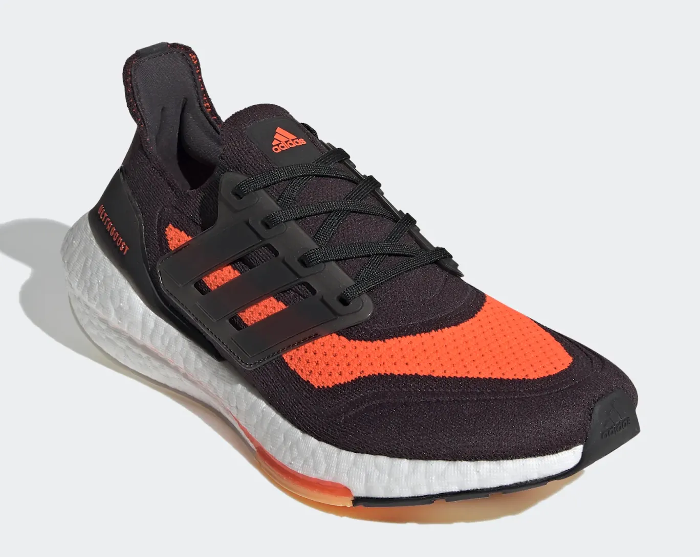 Adidas Mens Ultraboost 21 Running Shoes - Black/Orange