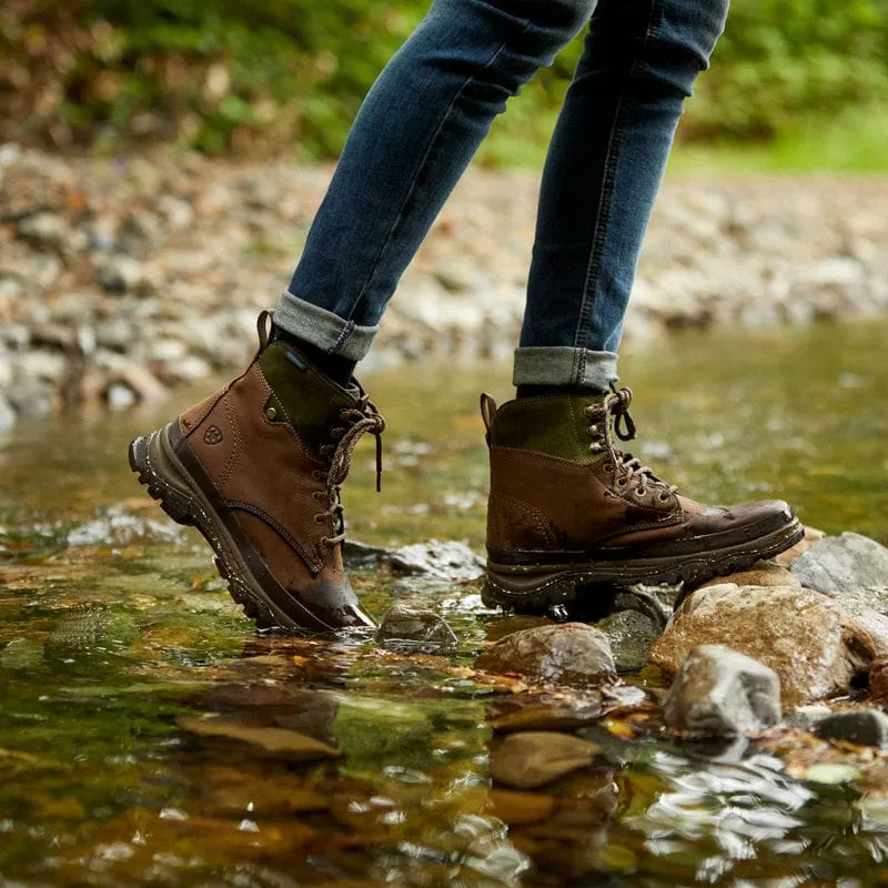 Ariat Moresby Waterproof Ladies Boot - Oilly Distressed Brown/Olive