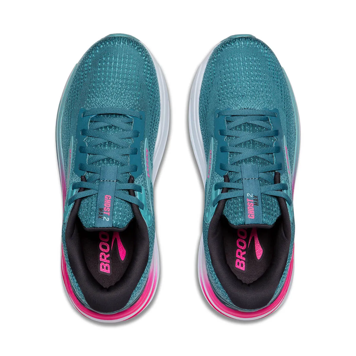 Brooks Ghost Max 2 Womens | Storm Blue/knockout Pink/aqua