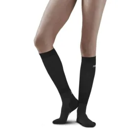 CEP Women's Infrared Recovery Socks Tall - Black/Black