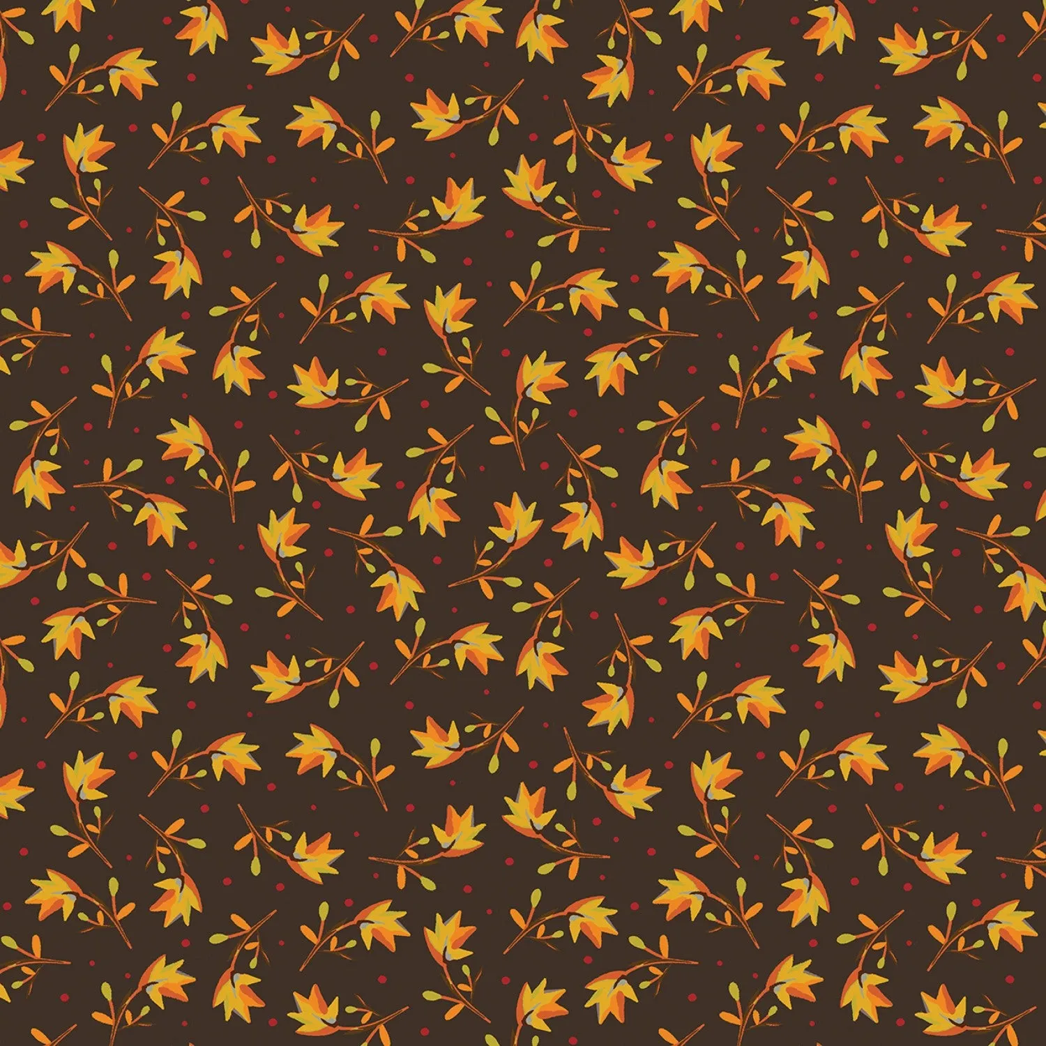 Cocoa Leaf Trail Fabric