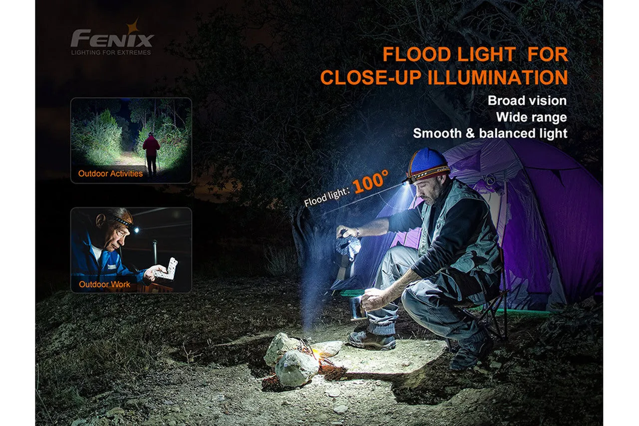 Fenix HM60R Rechargeable Outdoor Headlamp - 1200 Lumens