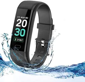 Fitness Tracker HR,Activity Tracker Watch with Heart Rate Blood Pressure Monitor,Waterproof IP68 Colorful Screen Smart Bracelet with Calorie Step Counter Sleep Monitor for Android and iPhone