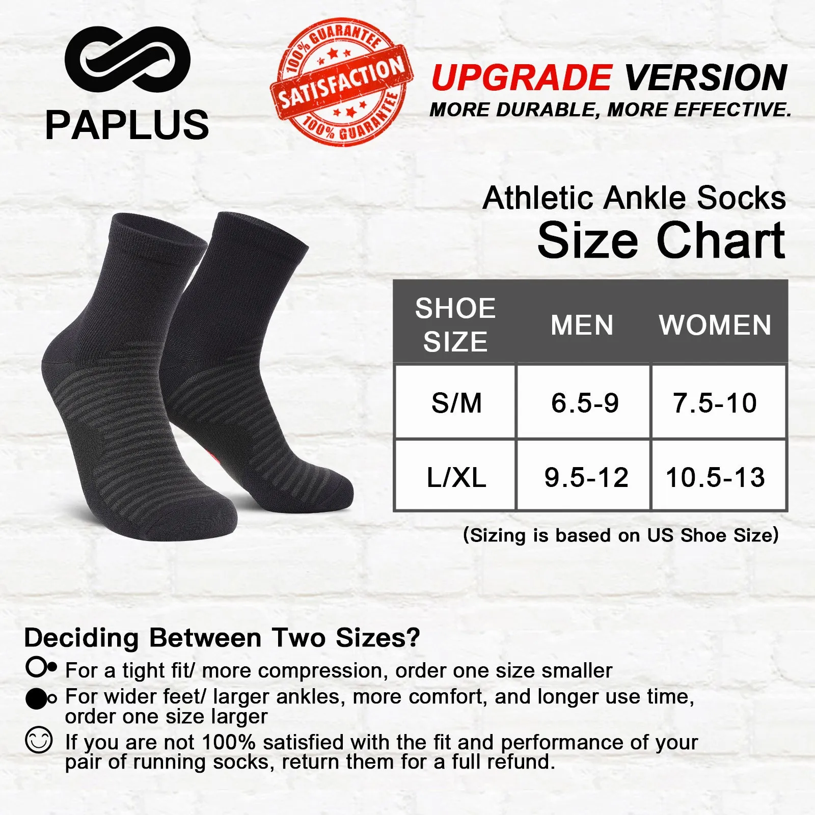 GECKOMAN x PAPLUS Quarter Athletic Socks 2-Pairs