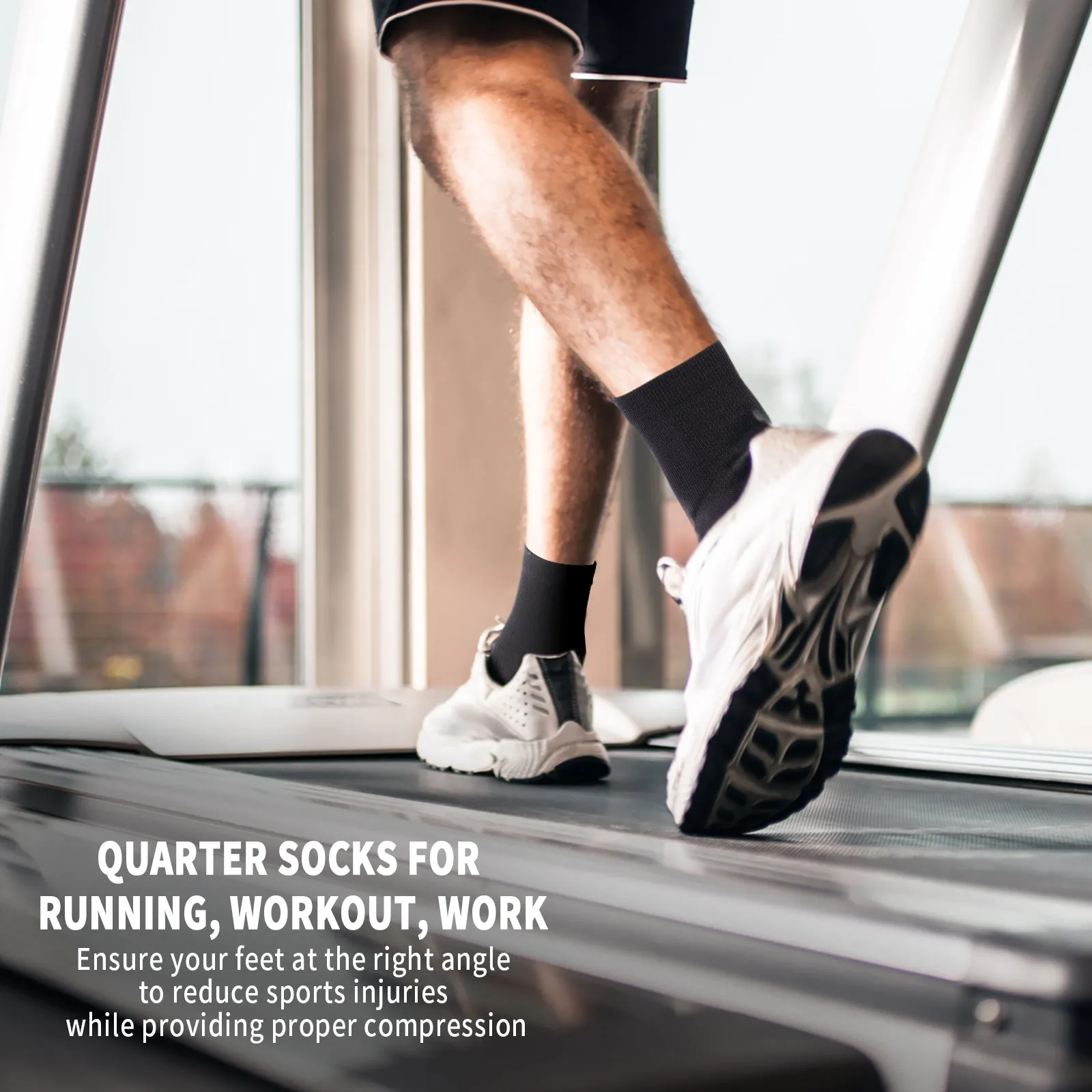 GECKOMAN x PAPLUS Quarter Athletic Socks 2-Pairs