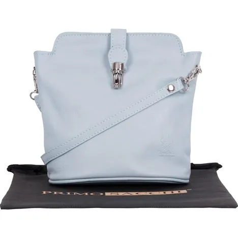 Giosetta-Soft Leather Push Clip Shoulder & Crossbody Bag Plain Colours