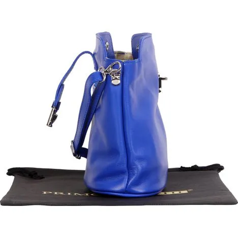 Giosetta-Soft Leather Push Clip Shoulder & Crossbody Bag Plain Colours