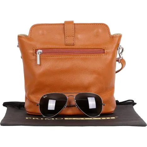 Giosetta-Soft Leather Push Clip Shoulder & Crossbody Bag Plain Colours