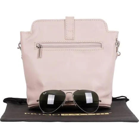 Giosetta-Soft Leather Push Clip Shoulder & Crossbody Bag Plain Colours