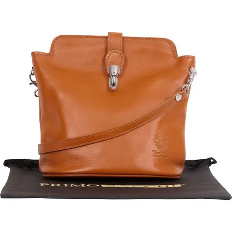 Giosetta-Soft Leather Push Clip Shoulder & Crossbody Bag Plain Colours