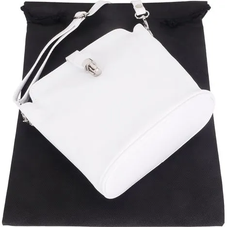 Giosetta-Soft Leather Push Clip Shoulder & Crossbody Bag Plain Colours