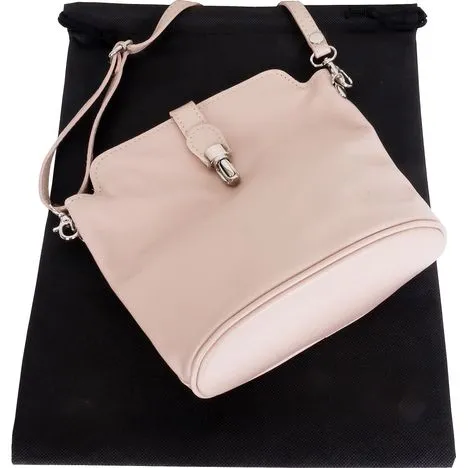 Giosetta-Soft Leather Push Clip Shoulder & Crossbody Bag Plain Colours