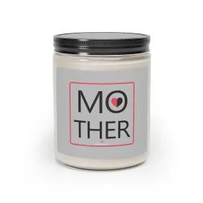 Gray Mom Soy Candle, 9oz Best Vanilla or Cinnamon Stick Candle In A Glass Container For Mothers - Made in the USA