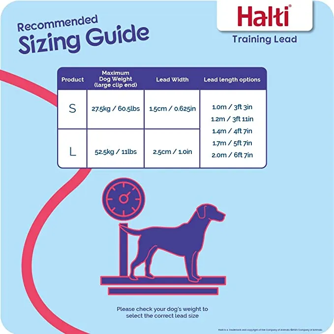 Halti black training lead - Guide Dogs recommended