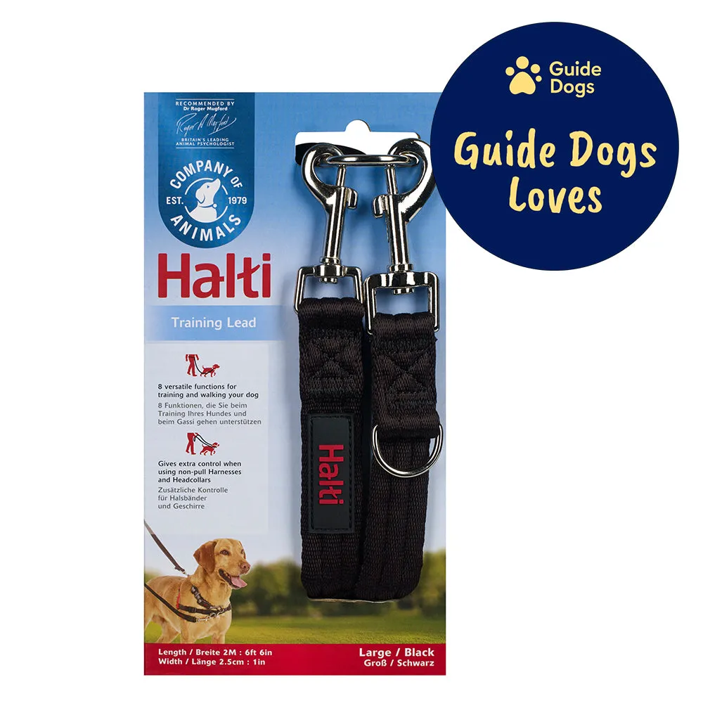 Halti black training lead - Guide Dogs recommended