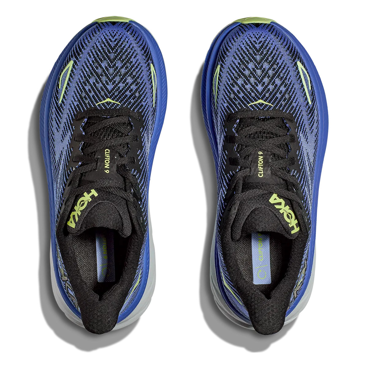 Hoka Clifton 9 - Black - Stellar Blue