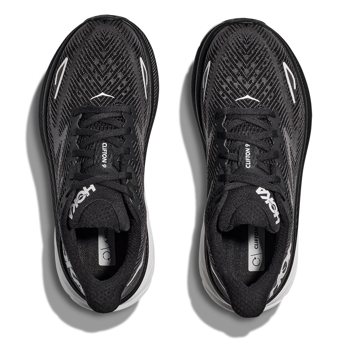 Hoka Clifton 9 - Black - White