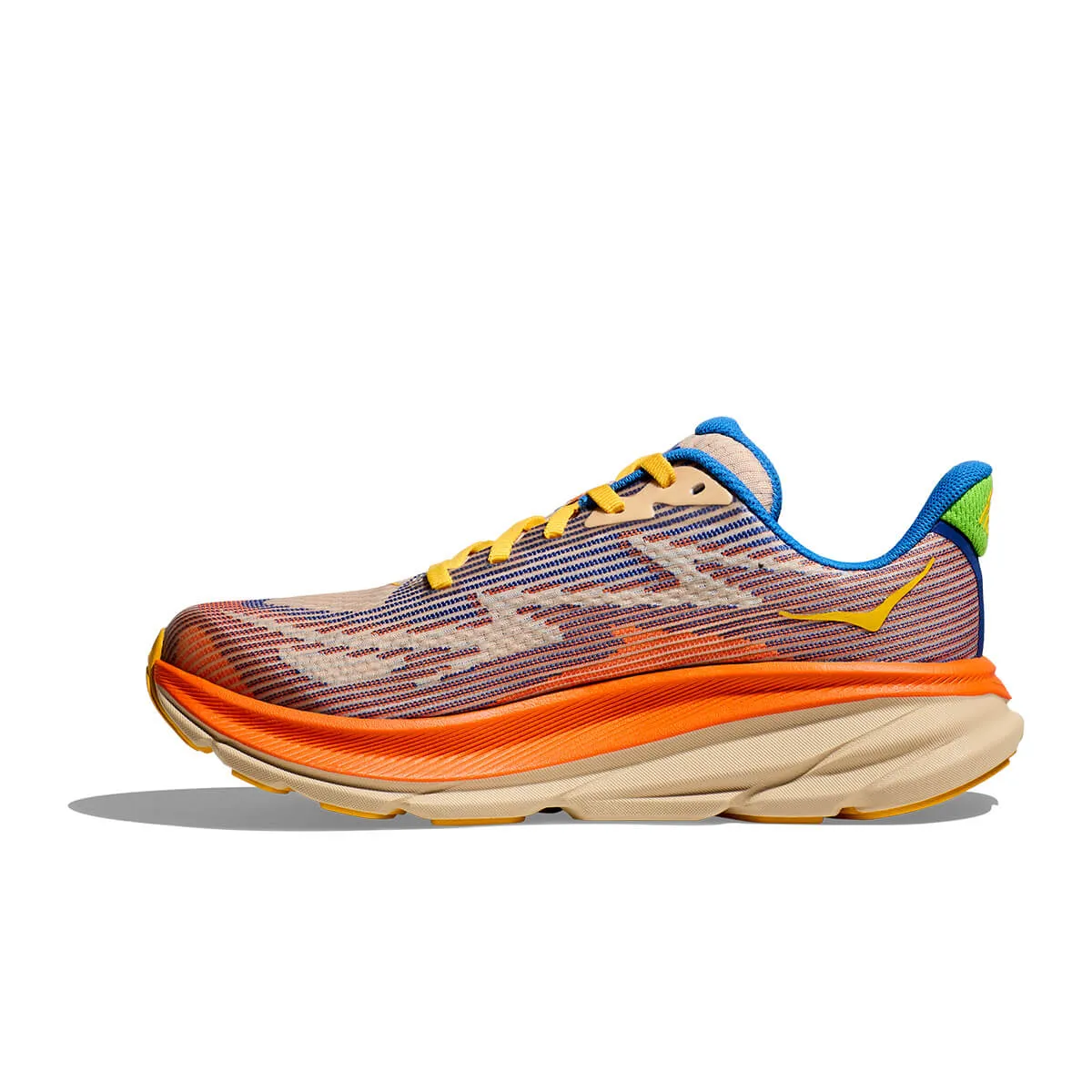 Hoka Clifton 9 Junior | Ultramarine / Electric Tangerine