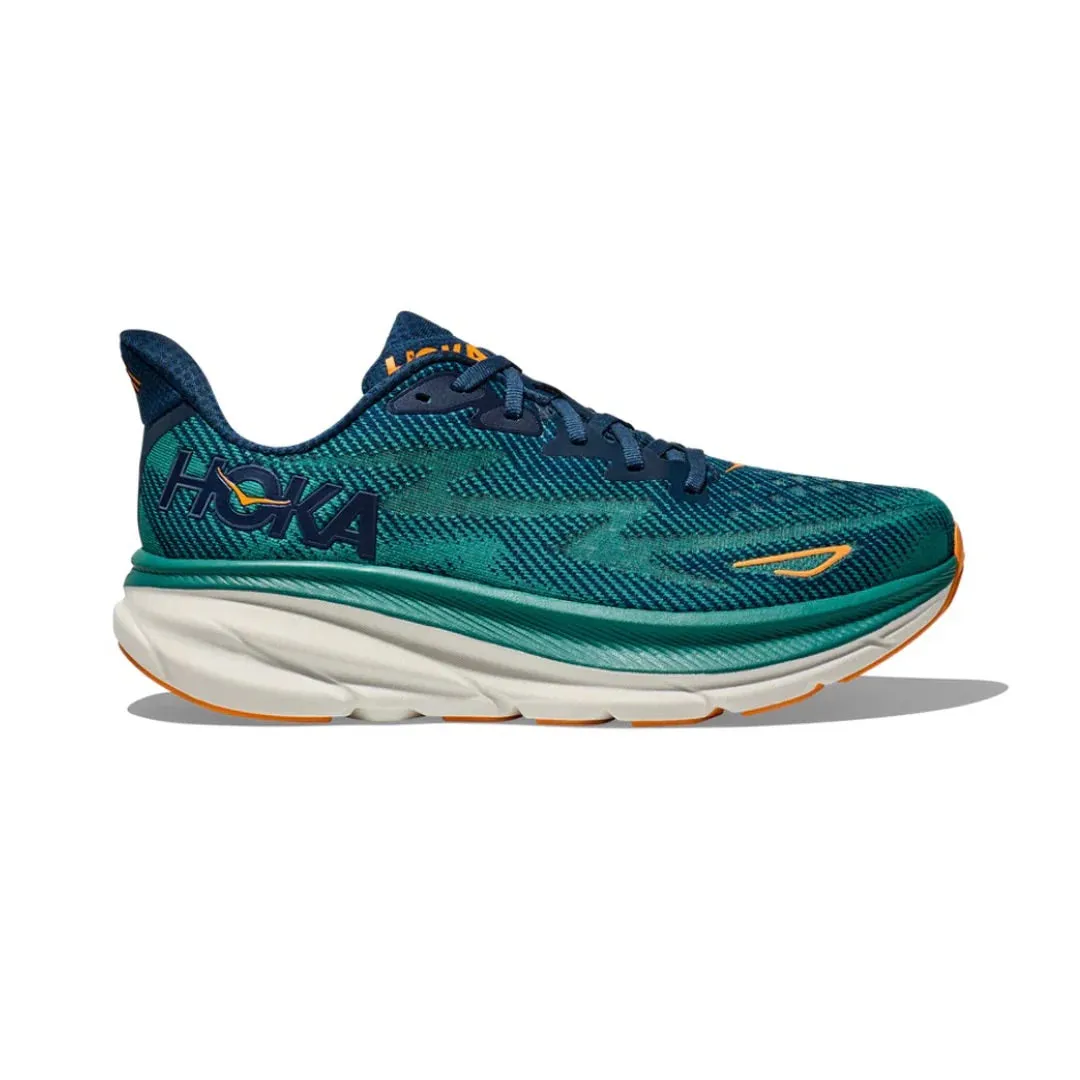 HOKA Men's Clifton 9 Wide - Midnight/Oceanic