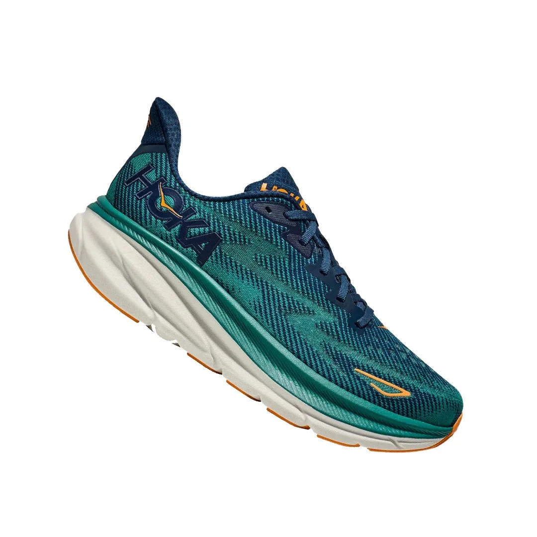 HOKA Men's Clifton 9 Wide - Midnight/Oceanic