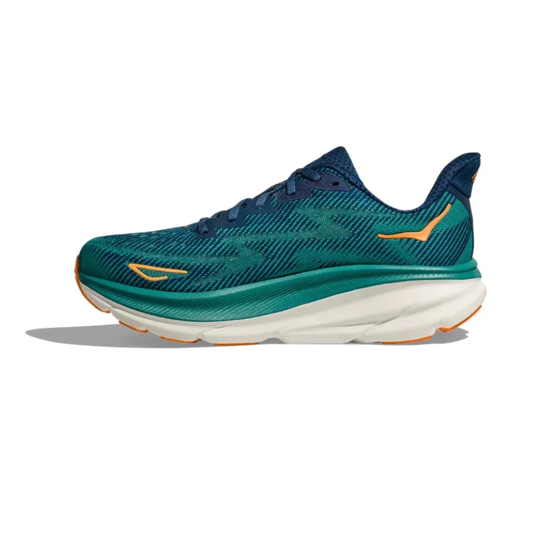 HOKA Men's Clifton 9 Wide - Midnight/Oceanic