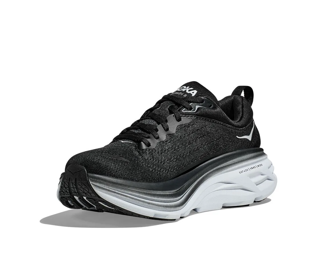 HOKA - Womens Bondi 8 Black/White