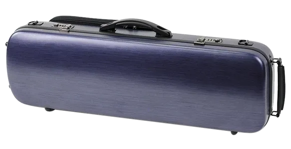 HQ Polycarbon Viola Case Oblong - Brushed Blue