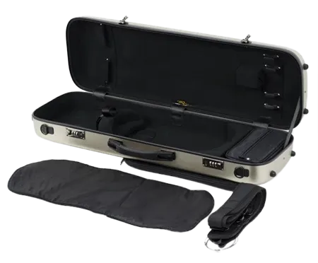 HQ Polycarbon Viola Case Oblong - Brushed Champagne