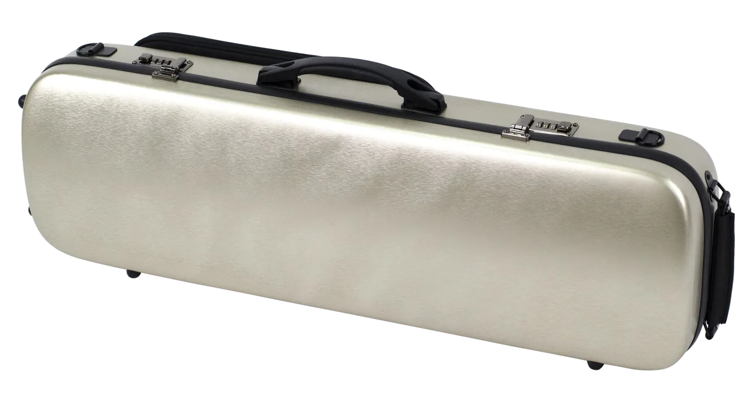 HQ Polycarbon Viola Case Oblong - Brushed Champagne