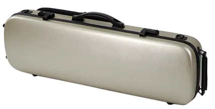 HQ Polycarbon Violin Case Oblong 4/4 - Brushed Champagne