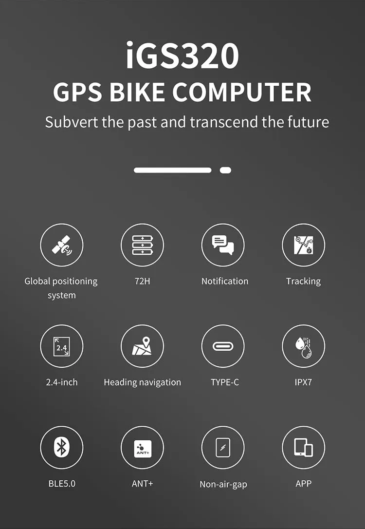 iGPSPORT IGS320 GPS Cycling Computer