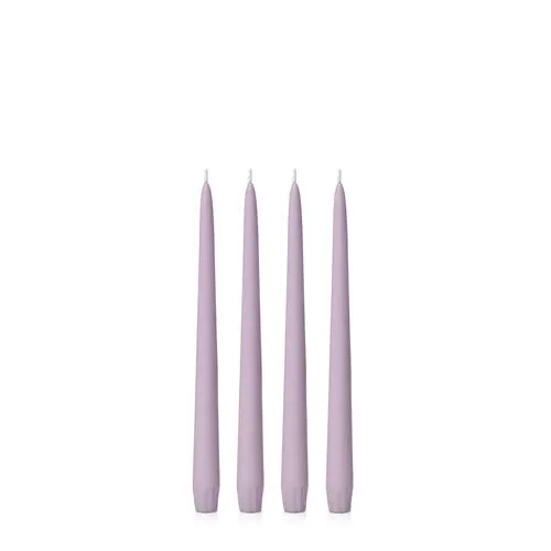 Lilac 25cm Moreton Eco Taper Candles - Pack of 4