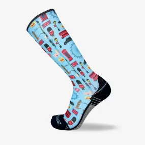 London Doodle Compression Socks (Knee-High)