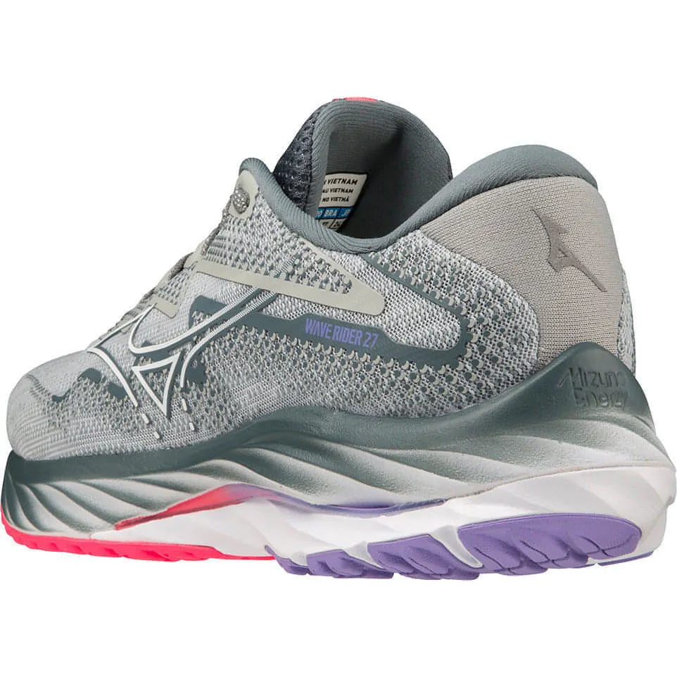 Mizuno Wave Rider 27 Womens Running Shoes - Grey