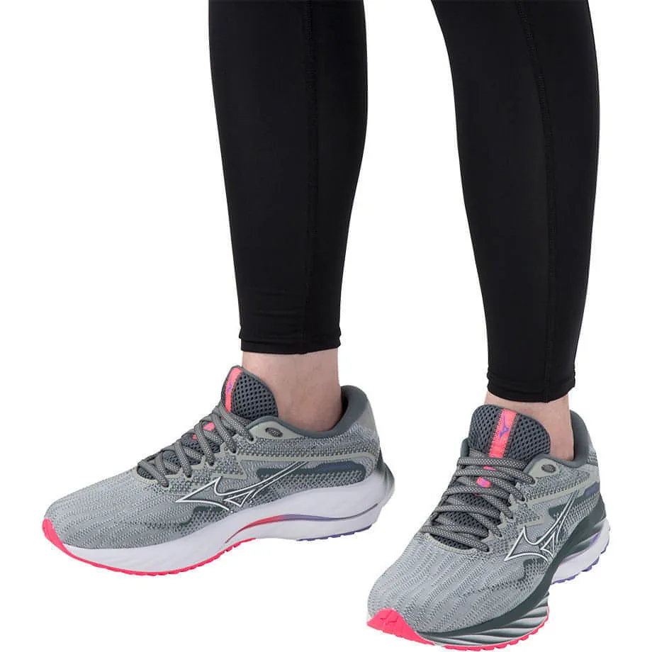 Mizuno Wave Rider 27 Womens Running Shoes - Grey