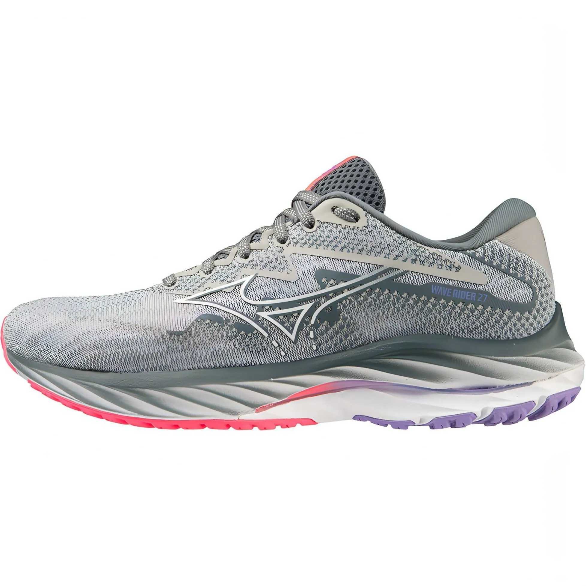 Mizuno Wave Rider 27 Womens Running Shoes - Grey