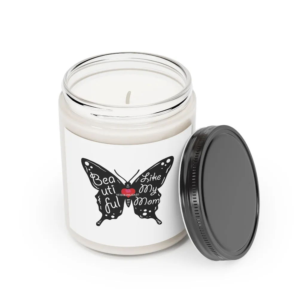 Mom Day Soy Wax Candle, 9oz Best Vanilla or Cinnamon Stick Candle In A Glass Container For Mothers - Made in the USA