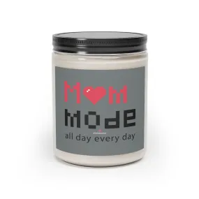 Mom Mode Soy Wax Candle, 9oz Best Vanilla or Cinnamon Stick Candle In A Glass Container For Mothers - Made in the USA