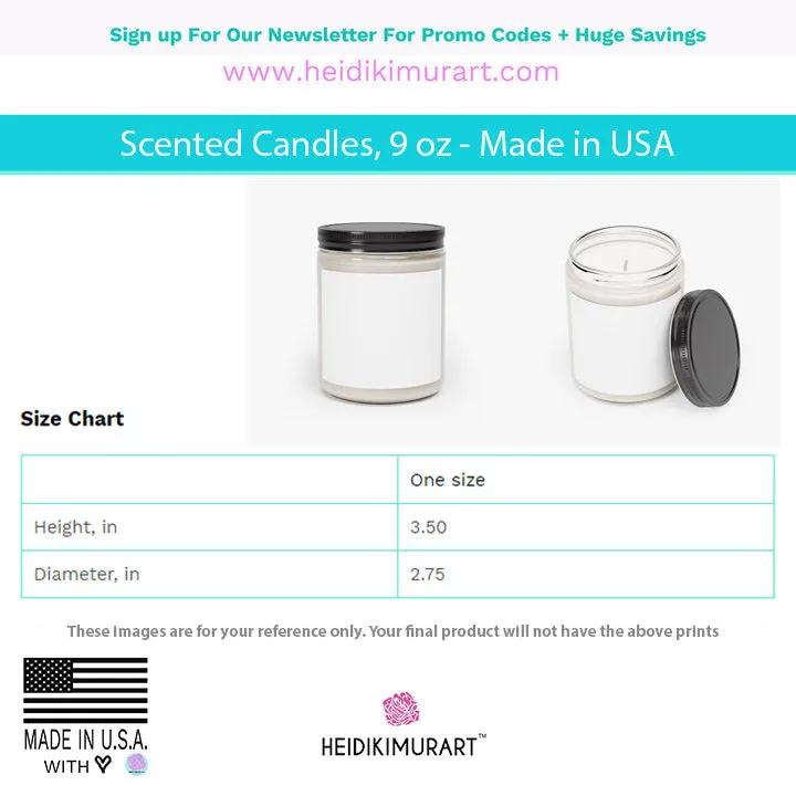 Mom's Day Scented Soy Wax Candle, 9oz Best Vanilla or Cinnamon Stick Candle In A Glass Container For Mothers - Made in the USA