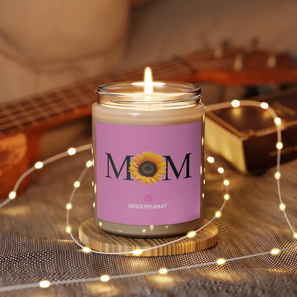 Mom's Day Soy Wax Candle, 9oz Best Vanilla or Cinnamon Stick Candle In A Glass Container For Mothers - Made in the USA