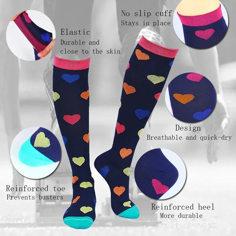 New Compression Stockings Pressure Nursing Socks, Flight, Sports Socks Running