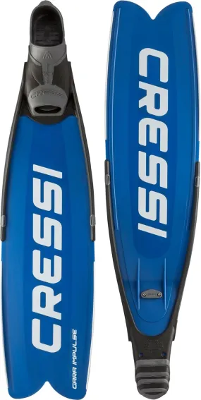 Open Box Cressi Gara Modular Impulse Fins for Freediving - Blue Metal, Size: 40/41