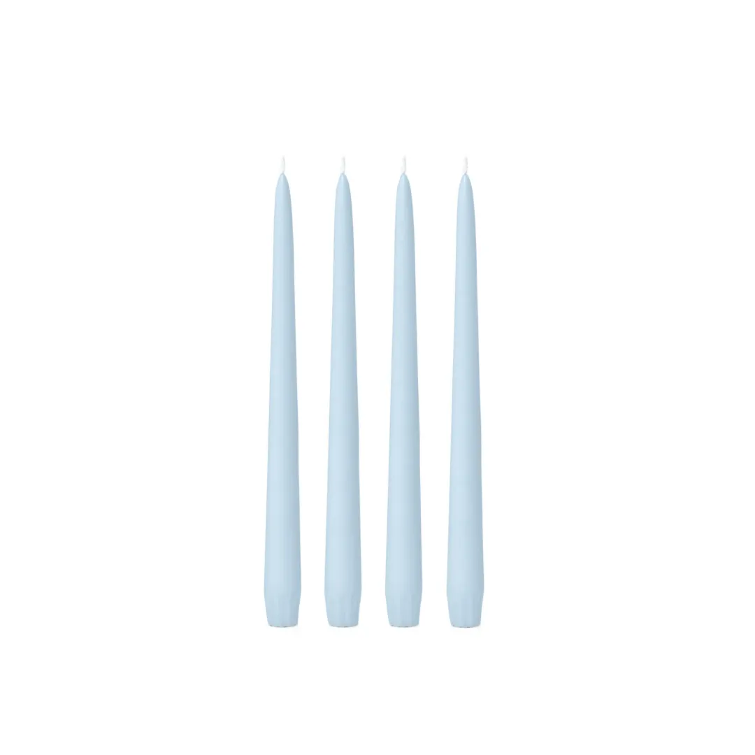 Pastel Blue 25cm Moreton Eco Taper Candles - Pack of 4