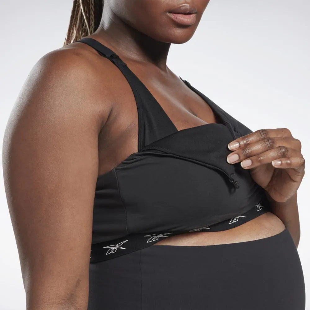 Reebok Apparel Women Nursing Sports Bra (Plus Size) BLACK