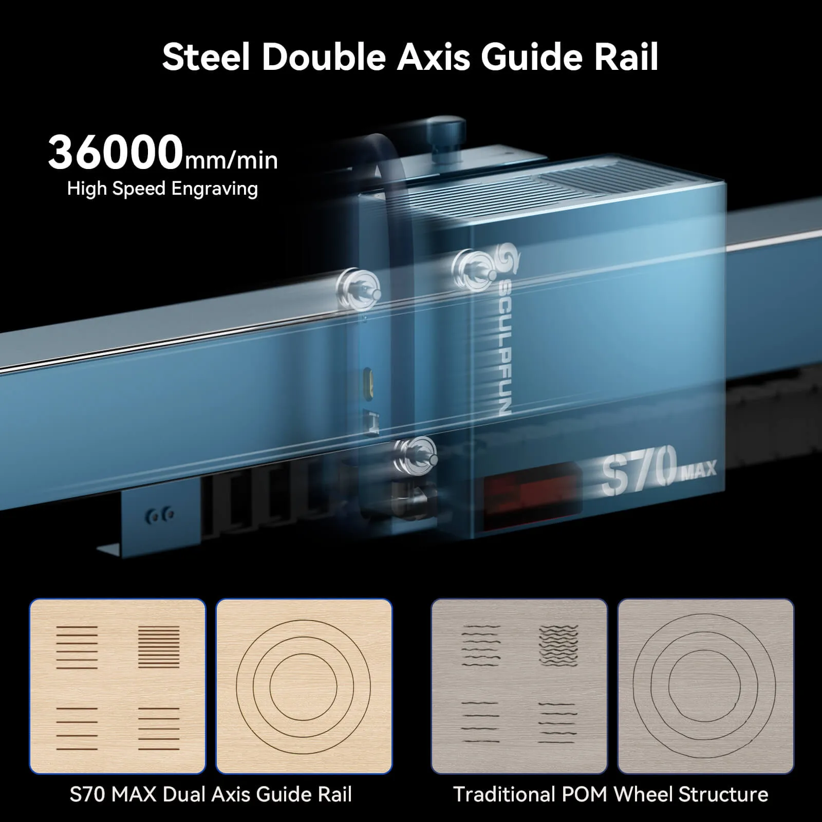 SCULPFUN S70 MAX 70W Laser Engraver and Cutting Machine